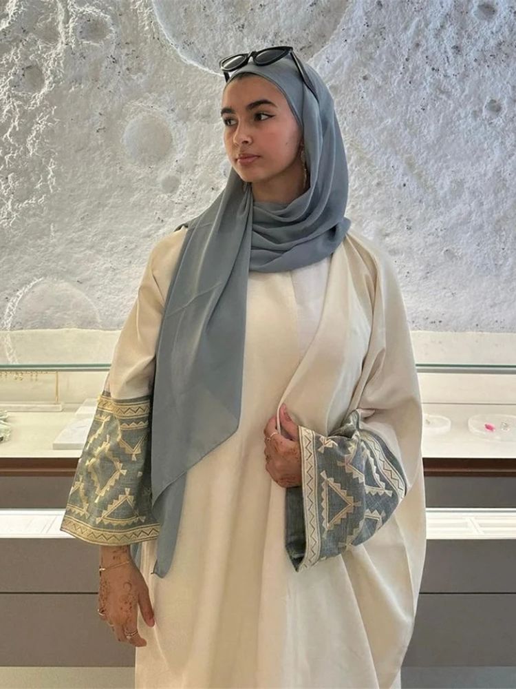Embroidery Kebaya - Kimono bordado Eid Abaya Dubai de