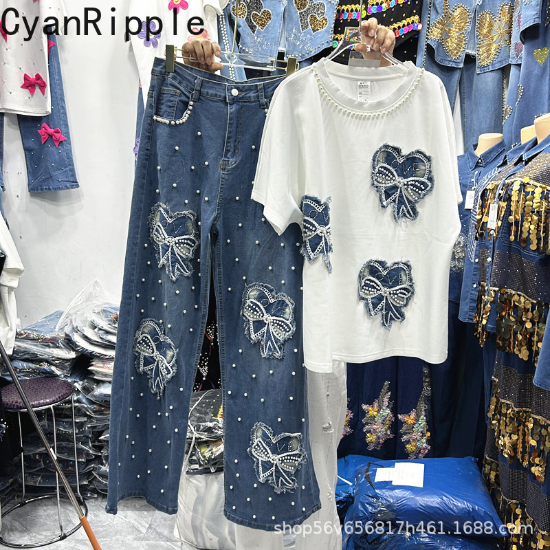 Embroidery Cotton Shirt - Nuevo conjunto de dos piezas de