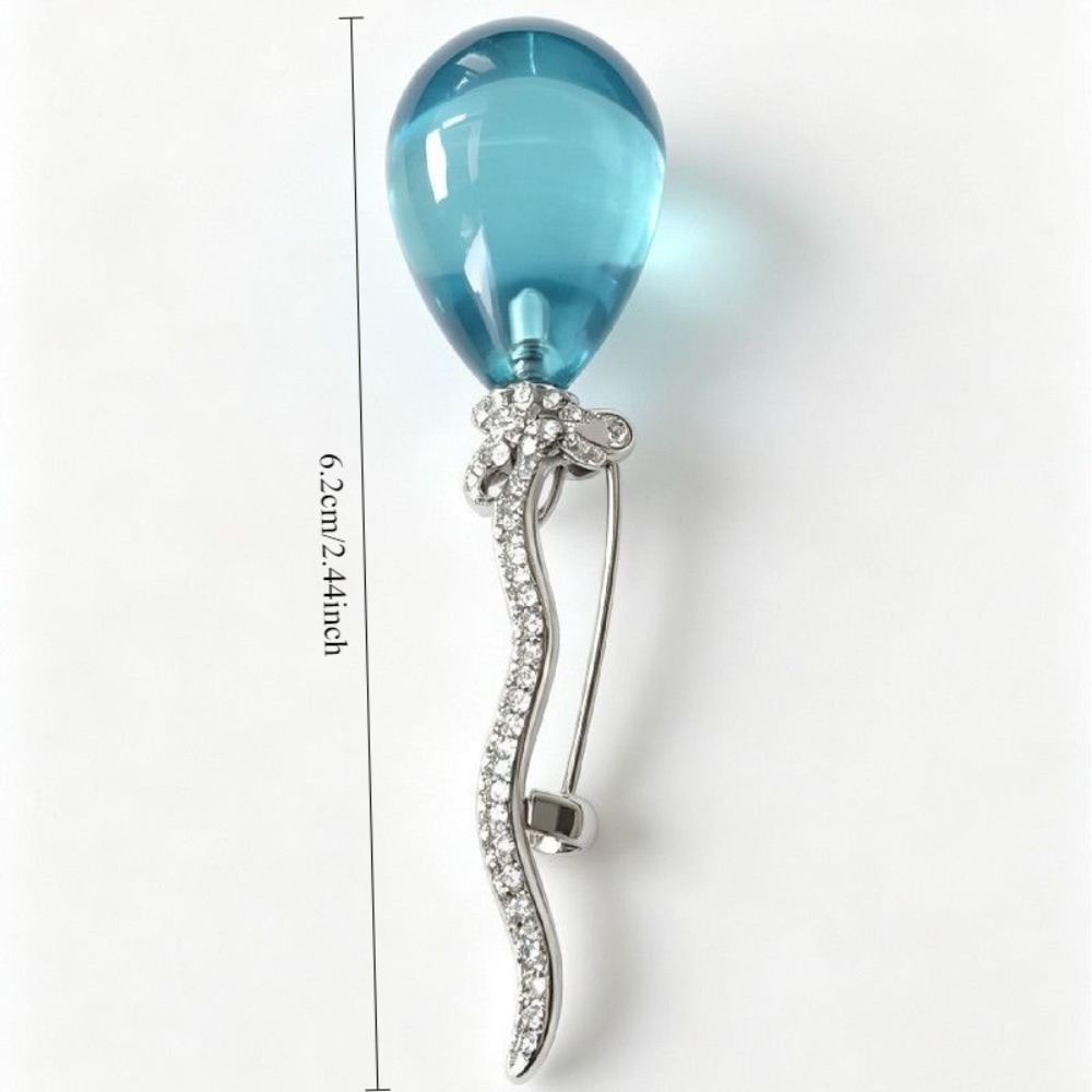 Exquisito Broche de Globo Azul - Embroidery Bali reseña y precio