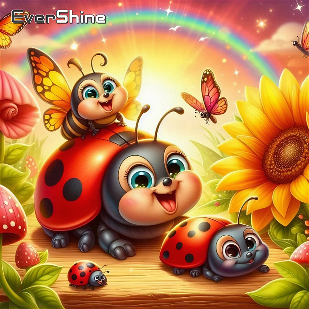 Mosaico de Diamantes Evershine - Embroidery Lady Bug reseña y precio