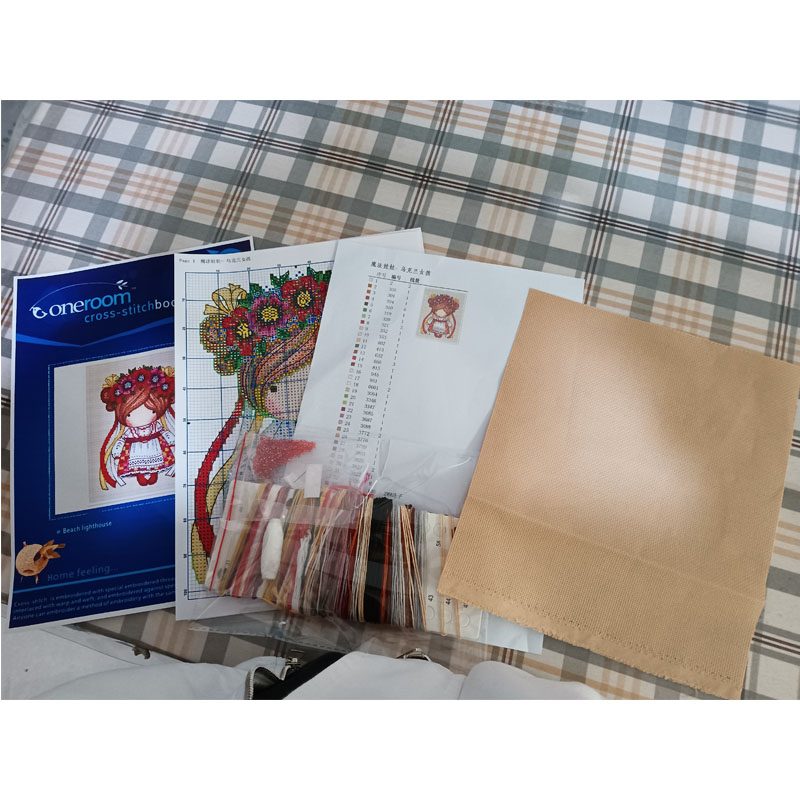 Kit de Punto de Cruz DIY, Set  - Embroidery Lady Bug reseña y precio