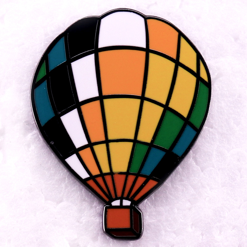 Pin esmaltado con globo aerost - Embroidery Bali reseña y precio