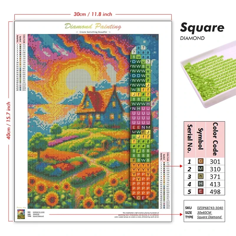1 kit de pintura de diamantes  - Embroidery Bali reseña y precio