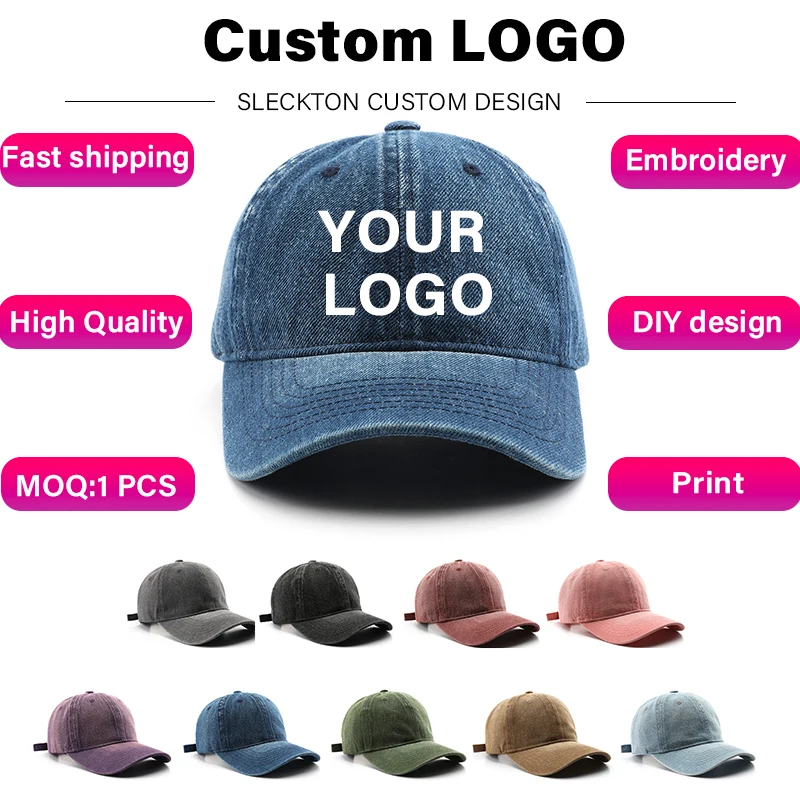 SLECKTON gorra de béisbol con  - Embroidery Design Logo reseña y precio