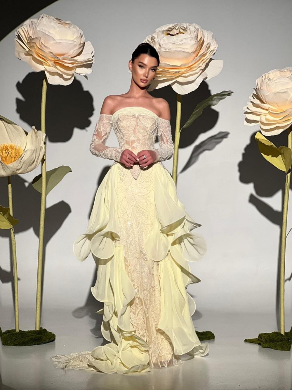 Exquisito Vestido de Gala Amar - Embroidery Yellow Dress reseña y precio